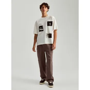 Pánské kalhoty Rovné kalhoty - L - House - pískově hnědá - 591CH-98X