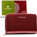 Peterson vínová kožená lakovaná pěněženka Y699 PTN BC-418 Velikost: ONE SIZE