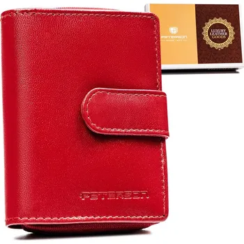 Peněženka Kožená peněženka RFID PETERSON PTN RD-46-GCL Barva: Červená