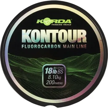 Korda vlasec Kontour Fluorocarbon 200 m Čirý Varianta: ø 0,35 mm / Nosnost 6,8 kg (KFLU02)