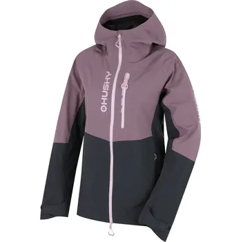 Dámská casual bunda Husky Dámská hardshell bunda Nicco L S, purple/grey