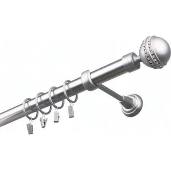 Garnýž Garnýž kovová 480 cm jednořadá 25 Paola crystal satina