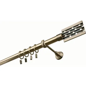 Garnýž kovová 480 cm jednořadá 25 Nutka mosaz