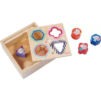 Dřevěná hračka Dřevěná vkládačka barevná box