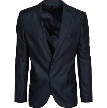 Pánské jednořadé sako MX0637 Barva: Tmavě Modrá, Velikost: XL/56