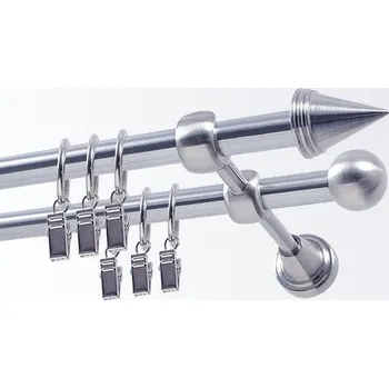 Garnýž Garnýž kovová 160 cm dvouřadá - dvojitá 19 Hrot nerez