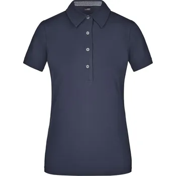 Dámské tričko Dámské piqué polo "Plain" JN 969 navy-navy-white XL