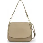 Stylová dámská kožená crossbody kabelka Dawn, taupe