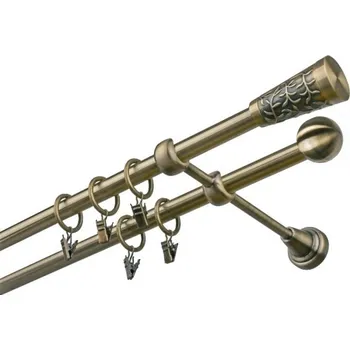 Garnýž Garnýž kovová 460 cm dvouřadá - dvojitá 19 Sevila mosaz