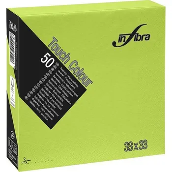 Papírový ubrousek Ubrousky papírové INFIBRA 2vrs. 33x33cm limetka 50ks