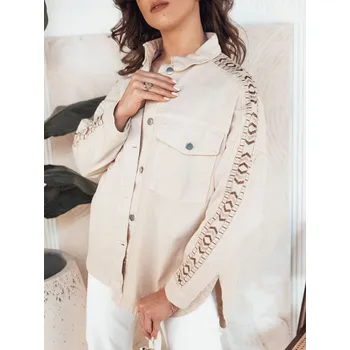 Dámský bomber Dámská bunda džínová DALALIS TY4320 Barva: Béžová, Velikost: S