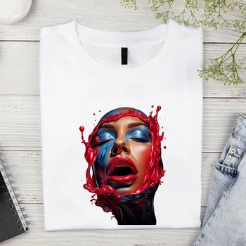 Dámské tričko Dámské tričko - Horká hlava Barva: Bílá, Velikost: 2XL