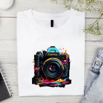 Dámské tričko Dámské tričko - Foťák Barva: Bílá, Velikost: S