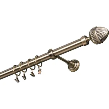 Garnýž kovová 460 cm jednořadá 25 Odeon mosaz