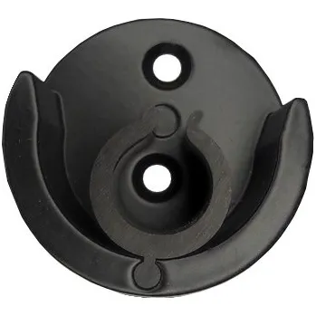 Boční úchyt pro tyč 19mm - černá