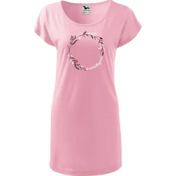 DOBRÝ TRIKO Dámské tričko/šaty Svědkyně kruh Velikost: S, Barva: Růžová