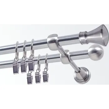 Garnýž Garnýž kovová 480 cm dvouřadá - dvojitá 19 Koloseo nerez