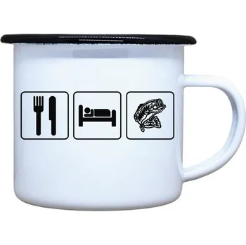 DOBRÝ TRIKO Plecháček s potiskem Život rybáře Velikost plecháčku: 330 ml