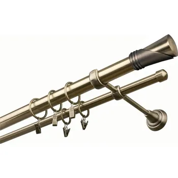 Garnýž kovová 380 cm dvouřadá - dvojitá 25 Duncan Mosaz