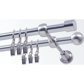 Garnýž Garnýž kovová 440 cm dvouřadá - dvojitá 19 Pullo nerez