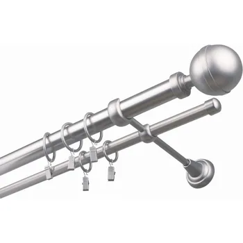 Příslušenství pro garnýž Garnýž kovová 280 cm dvouřadá - dvojitá 25 Koule Lux Satina