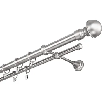 Příslušenství pro garnýž Garnýž kovová 160 cm dvouřadá - dvojitá 25 Boston Satina