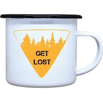 DOBRÝ TRIKO Plecháček s potiskem Get lost Velikost plecháčku: 330 ml