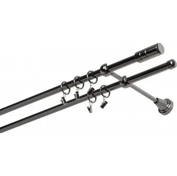 Garnýž kovová 380 cm dvouřadá - dvojitá 19 Cylinder onyx