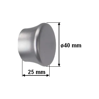 Koncovka pro tyč 25mm Fulda - satina