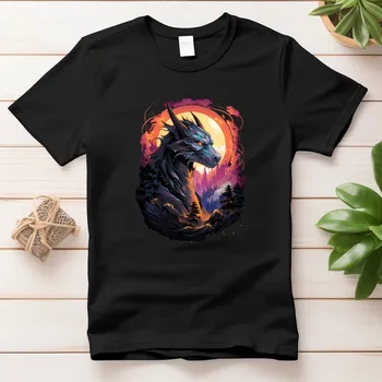 Dámské tričko Dámské tričko - Japonský drak Barva: Bílá, Velikost: M