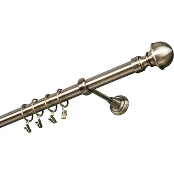 Garnýž kovová 220 cm jednořadá 25 Boston mosaz