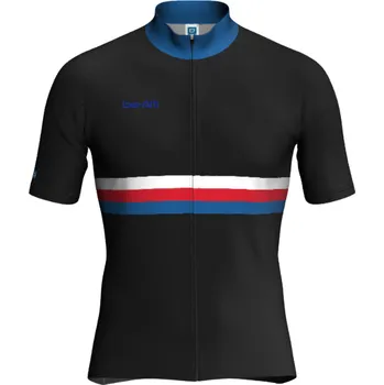 cyklistický dres be-AM Pánský cyklistický dres BLACK - AEROFIT Velikost: XL, Typ: Pro