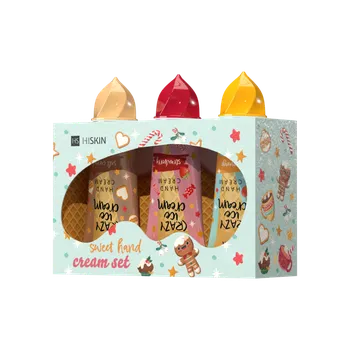 Péče o ruce HISKIN set krémů na ruce Ice cream (mango, jahoda, karamel)