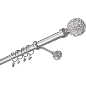 Garnýž Garnýž kovová 160 cm jednořadá 25 Koule Diamant satina