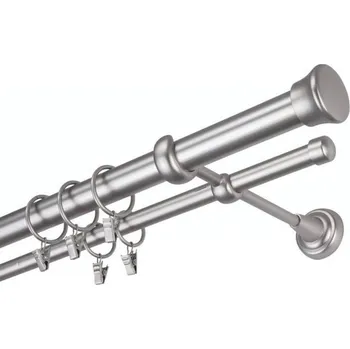 Příslušenství pro garnýž Garnýž kovová 120 cm dvouřadá - dvojitá 25 Fulda Satina