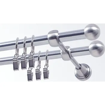 Garnýž Garnýž kovová 460 cm dvouřadá - dvojitá 19 Koule nerez