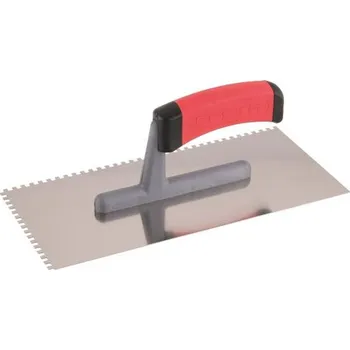 Zdenické nářadí Hladítko nerez zubové 280x130 mm, gumová rukojeť, zub 10 mm