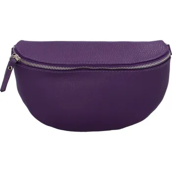 Ledvinka Stylová dámská kožená ledvinka Rodeo, fialová