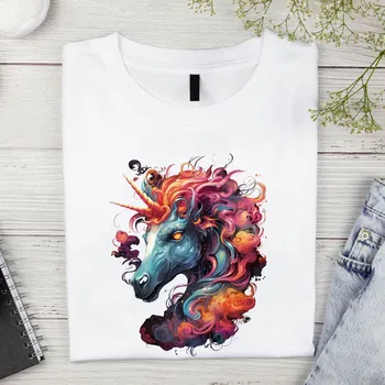 Dámské tričko Dámské tričko - Dvourožec Barva: Bílá, Velikost: M