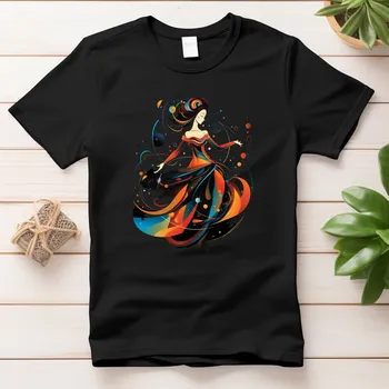 Dámské tričko - Tanec Barva: Bílá, Velikost: 3XL