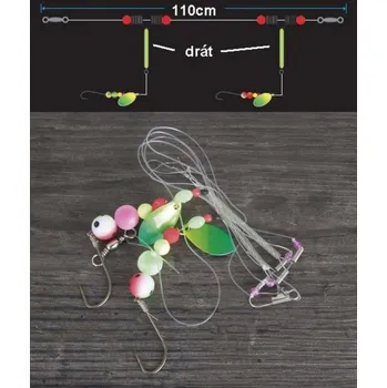 Rybářský háček Aquantic návazcový systém Flatfish I