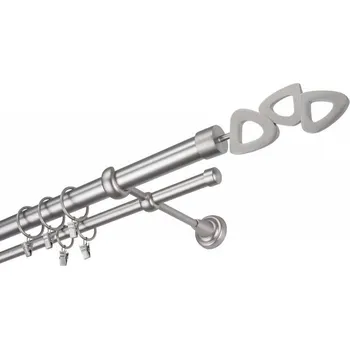 Příslušenství pro garnýž Garnýž kovová 400 cm dvouřadá - dvojitá 25 Lilette Satina