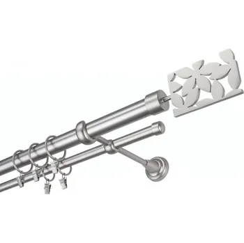 Příslušenství pro garnýž Garnýž kovová 180 cm dvouřadá - dvojitá 25 Delia Satina