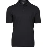 Pánské luxusní elastické piqué polo z těžké bavlny TJ 1405 black XXL