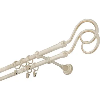 Garnýže-Hebr 16 Hák double 120 cm bílo-zlatá