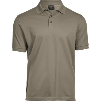 Pánská móda Pánské luxusní elastické piqué polo z těžké bavlny TJ 1405 clay 3XL