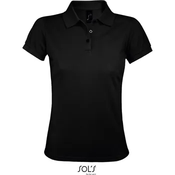 Dámské tričko Dámské piqué polo z těžké bavlny Prime Women black XL