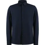 Košile piqué s dlouhým rukávem "Superwash" KK 143 navy S