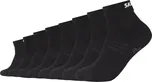 Černé sportovní ponožky Skechers 3PPK Unisex Mesh Ventilation Quarter Socks SK42017-9999 Velikost: 43/46