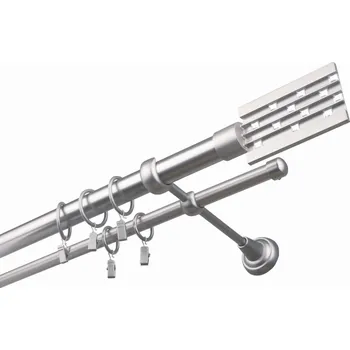 Příslušenství pro garnýž Garnýž kovová 110 cm dvouřadá - dvojitá 25 Nutka Satina